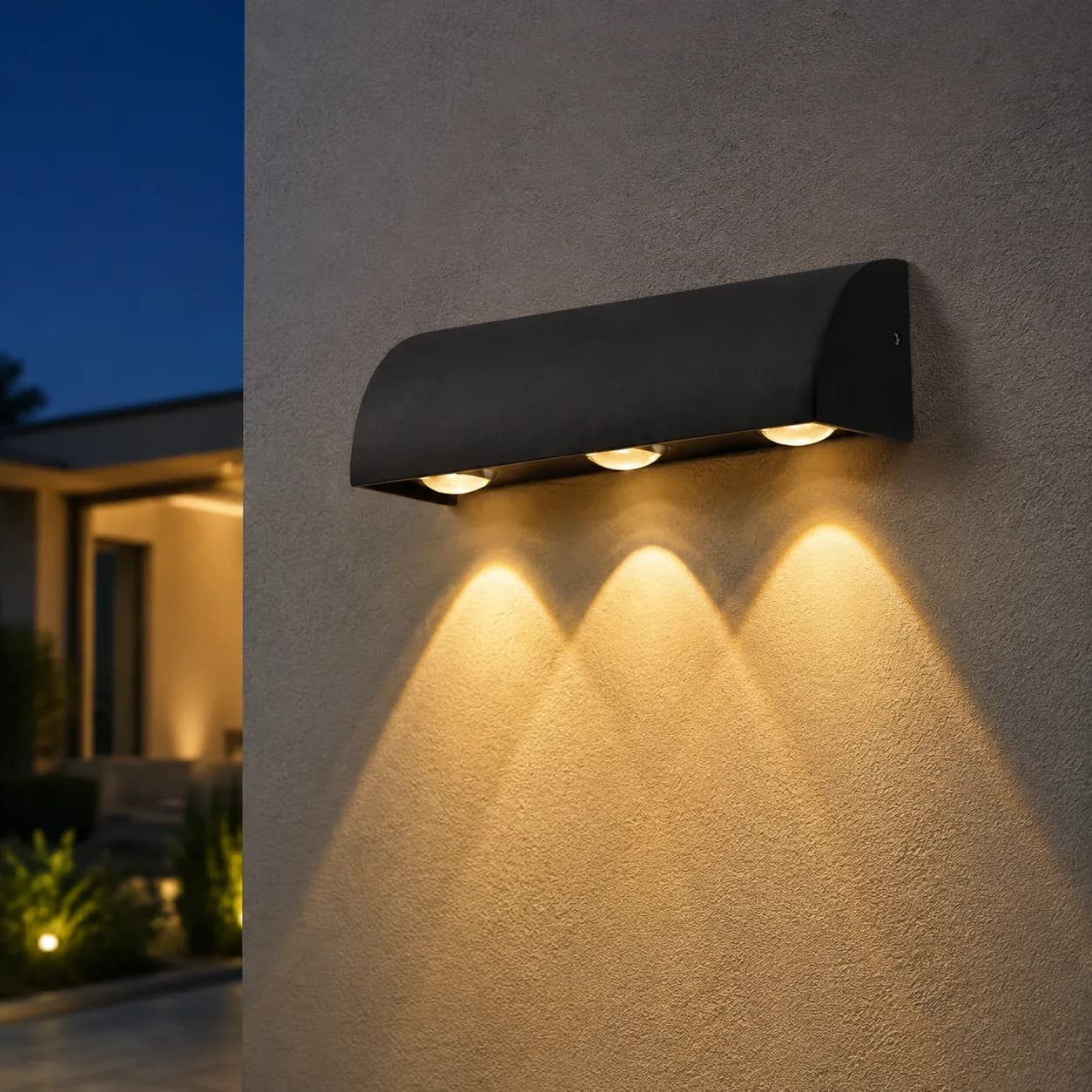 مصباح حائط LED ثلاثي العدسات